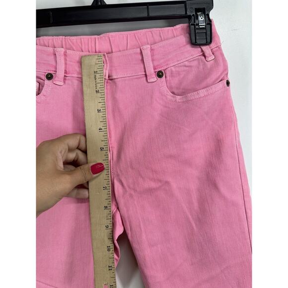 Look By Crewcuts Adjustable Waist Skinny Jeans Pants - Pink New No Tags - Picture 7 of 8